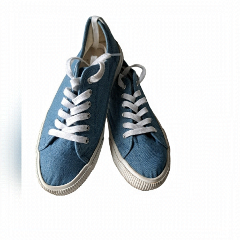 HURLEY canvas denim blue jean sneakers shoes CETA streetwear preppy ladies 8